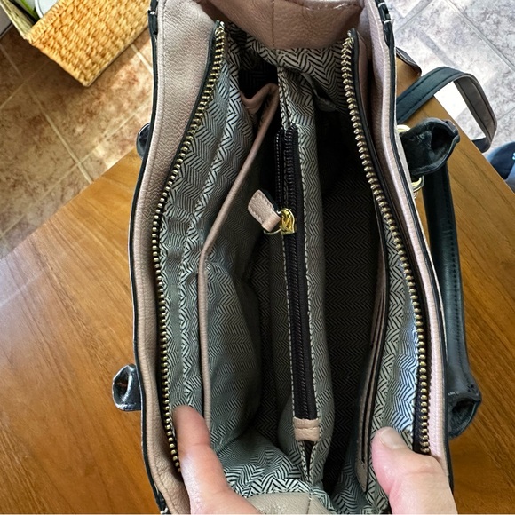 Steve Madden Tri-Tone Crossbody in Pink, Grey, and Cream - Picture 2 of 5